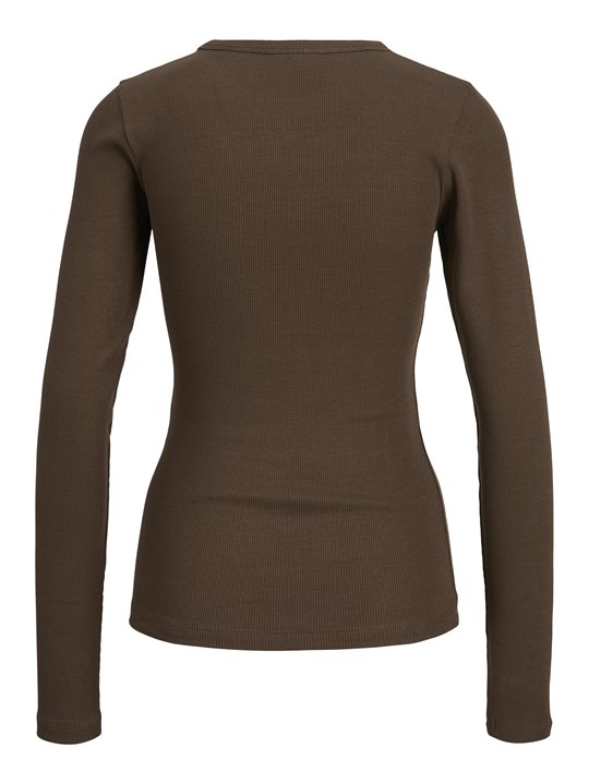 JJXX - Freya Str Ls Rib Tee - Bracken