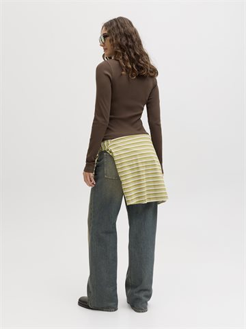 JJXX - Freya Str Ls Rib Tee - Bracken