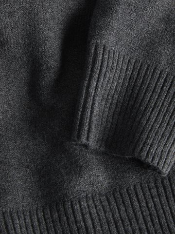 JJXX - Elsa V-Neck Knit - Dark Grey Melange