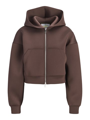 JJXX - Vera Short Scuba Hood Sweat - Demitasse