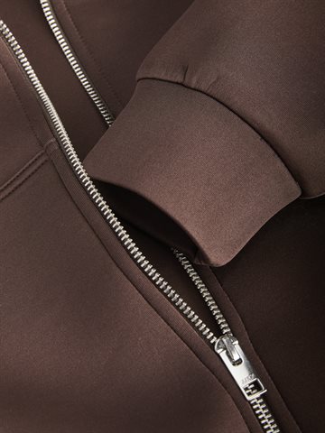 JJXX - Vera Short Scuba Hood Sweat - Demitasse