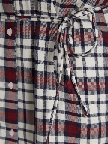 JJXX- Jamie Flannel Ls Waist Shirt - Madder Brown Check