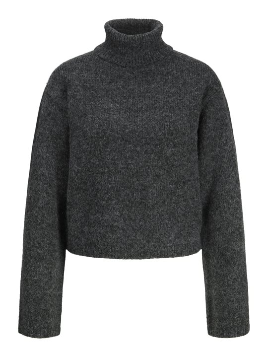 JJXX - Rosanna Roll Neck Knit - Dark Grey Melange
