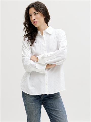 JJXX - Bella RLX Shine LS Shirt - Blanc de Blanc
