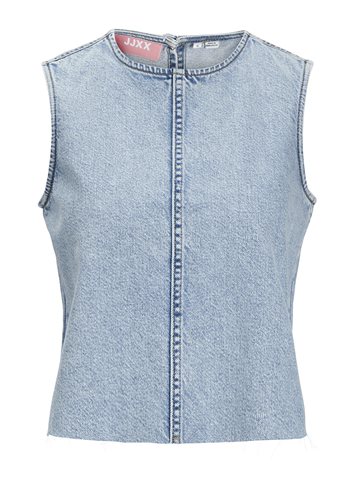 JJXX - Maggie Cut Off Denim Top - Light Blue Denim