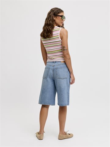 JJXX - Tokyo Long HW Shorts - Medium Blue Denim