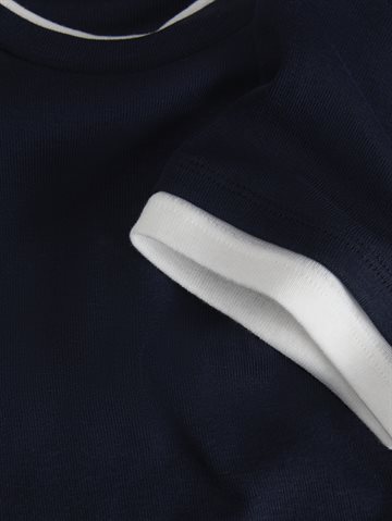 JJXX - Henna Str SS Contrast Tee - Navy Blazer