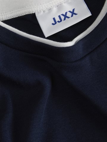 JJXX - Henna Str SS Contrast Tee - Navy Blazer