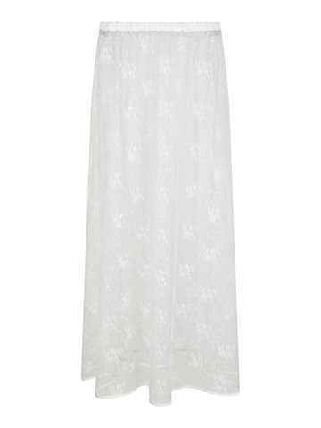 Neo Noir - Loreta Lace Sequins Skirt - White