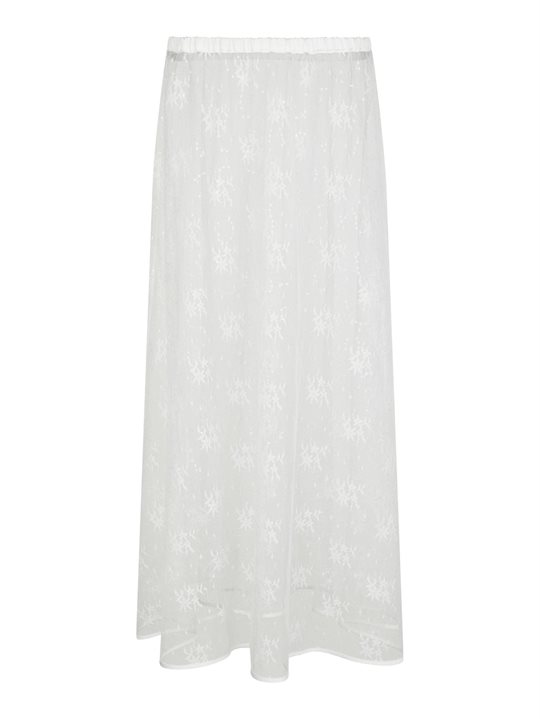 Neo Noir - Loreta Lace Sequins Skirt - White