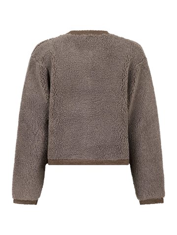 Neo Noir - Limo Fluffy Knit Cardigan - Iron