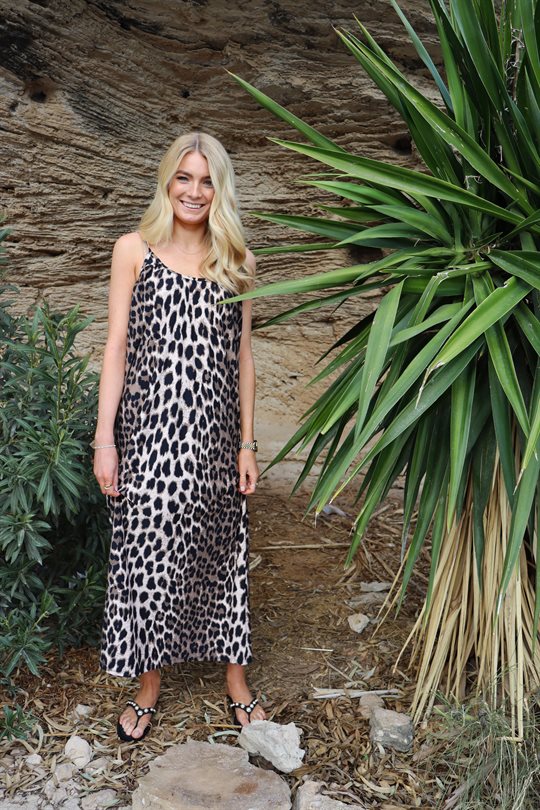 Liberté - Alma Long Strap Dress - Big Lux Leo Fossil