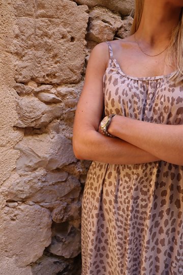 Liberté - Alma Long Strap Dress - Desert Lux Leo