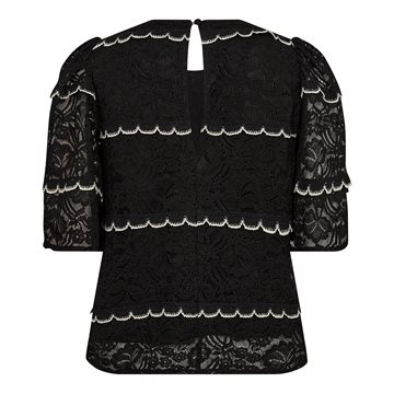 Co\' Couture - Lora Lace Blouse - Black