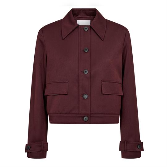 Co' Couture - Terry Jacket - Wine Red