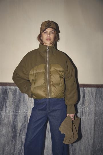 Co' Couture - Samia Puffer Mix Jacket - Army