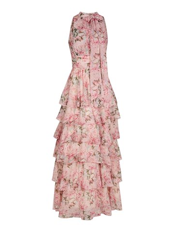 Neo Noir - Marli Flower Chiffon Dress - Rose