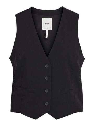 Object - Cecilie Tailored Vest - Sort