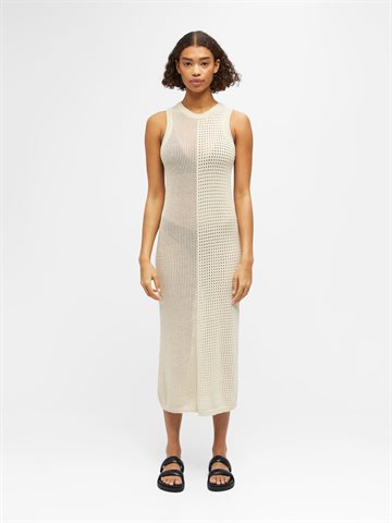 Object - Palia S/L Knit Dress - Sandshell