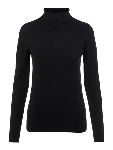 Object - Thess Ls Rollneck Knit Pullover - Sort