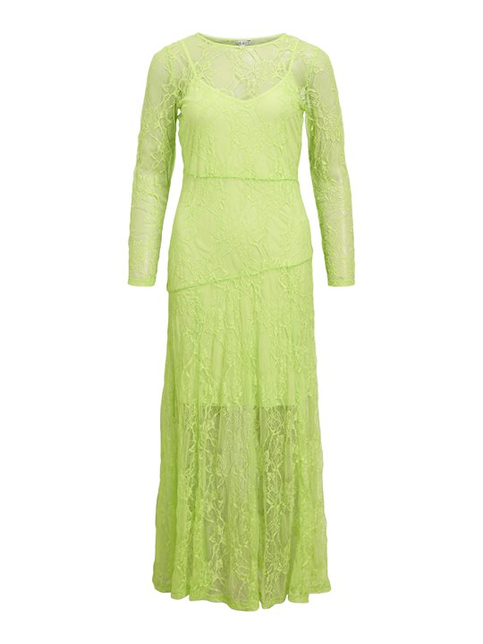 Object - Lulla Ls Dress - Bright Lime Green