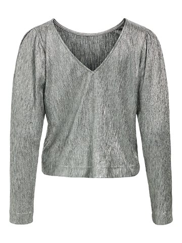 Object - Louise LS Deep Back Top - Silver