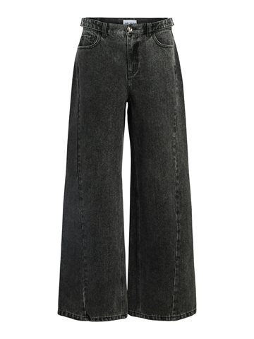 Object - Moji Birgit Mw Wide Jeans - Black Denim