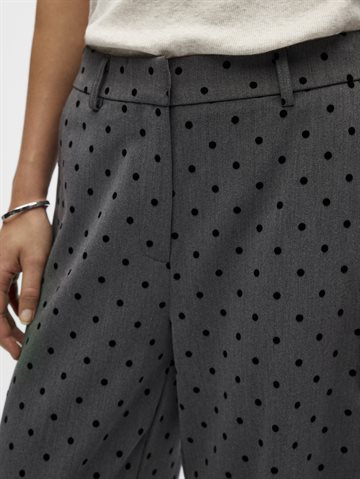 Object - Maxine Hw Pant - Gunmetal Black Dots