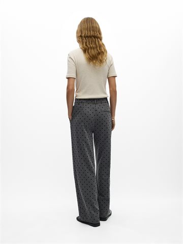 Object - Maxine Hw Pant - Gunmetal Black Dots