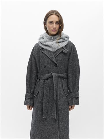 Object - Milu Zip Balaclava - Light Grey Melange