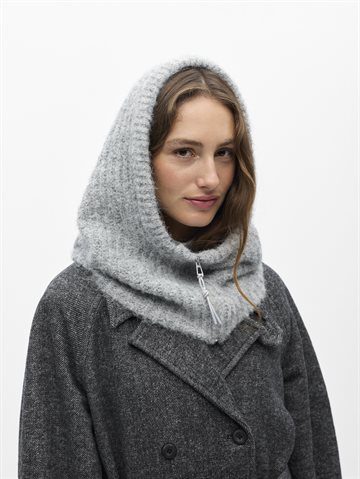 Object - Milu Zip Balaclava - Light Grey Melange