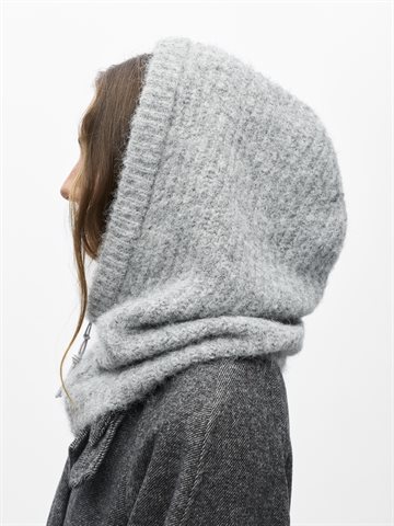 Object - Milu Zip Balaclava - Light Grey Melange