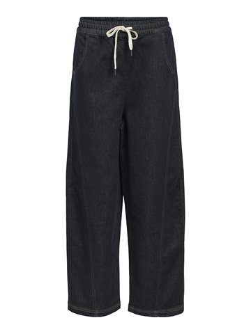 Object - Camilla Denim Mw Loose Pant - Dark Blue Denim 