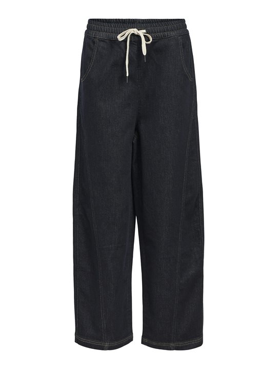 Object - Camilla Denim Mw Loose Pant - Dark Blue Denim 