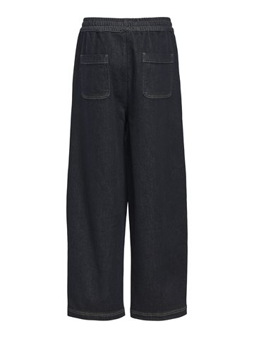 Object - Camilla Denim Mw Loose Pant - Dark Blue Denim 