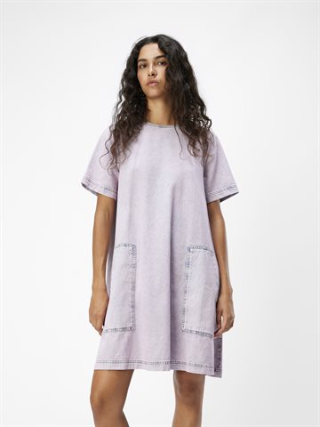 Object - Gabrielle SS Lo Denim Dress - Pink Frosting