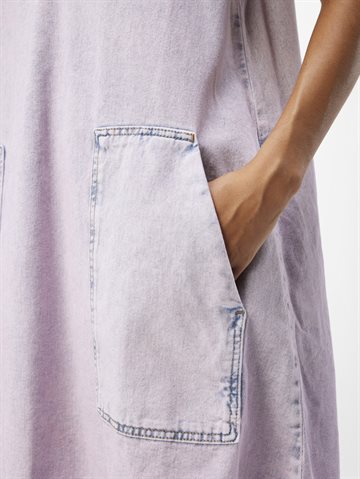 Object - Gabrielle SS Lo Denim Dress - Pink Frosting