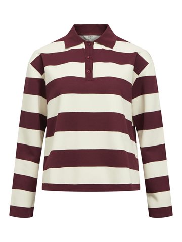 Object - Millie Ls Polo - Cabernet White