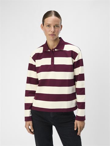 Object - Millie Ls Polo - Cabernet White