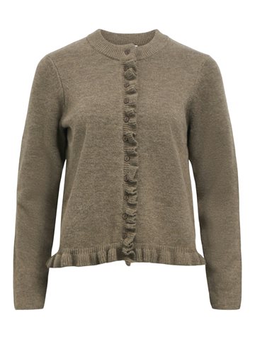 Object - Elva Ls Knit Cardigan - Morel Melange
