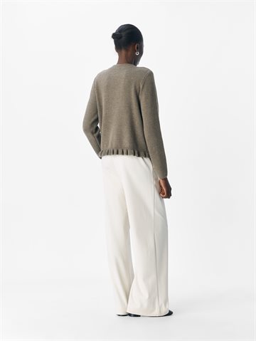 Object - Elva Ls Knit Cardigan - Morel Melange