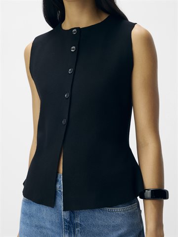 Object - Reynard Knit Vest - Black