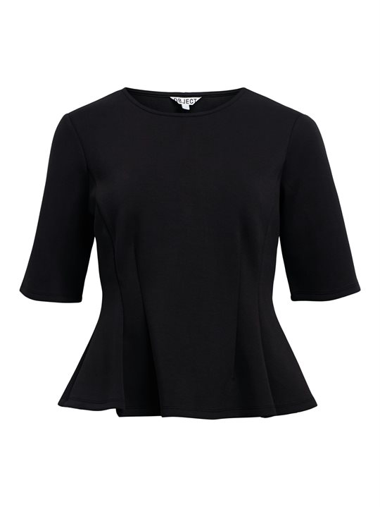 Object - Dorina Sculpture Top - Black