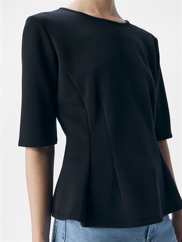 Object - Dorina Sculpture Top - Black