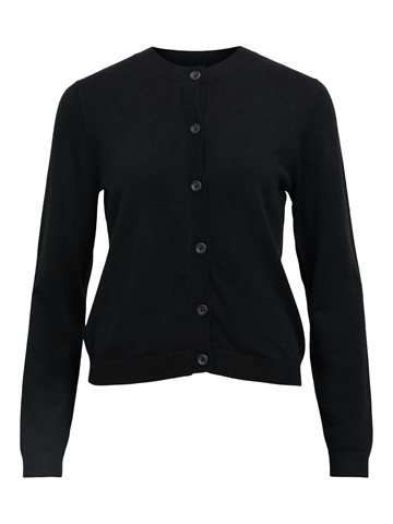 Object - Thess Ls Short Cardigan - Black
