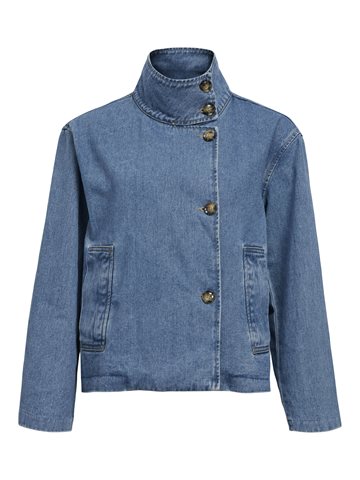 Object - Tilla Gro Ls Denim Jacket - Medium Blue Denim