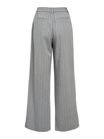Object - Lisa Wide Pant - Medium Grey Melange Humus Pins