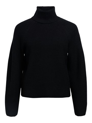 Object - Viola Ls Rollneck Knit - Black