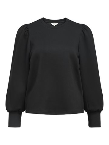 Object - Andrea Ls O-Neck Top - Black