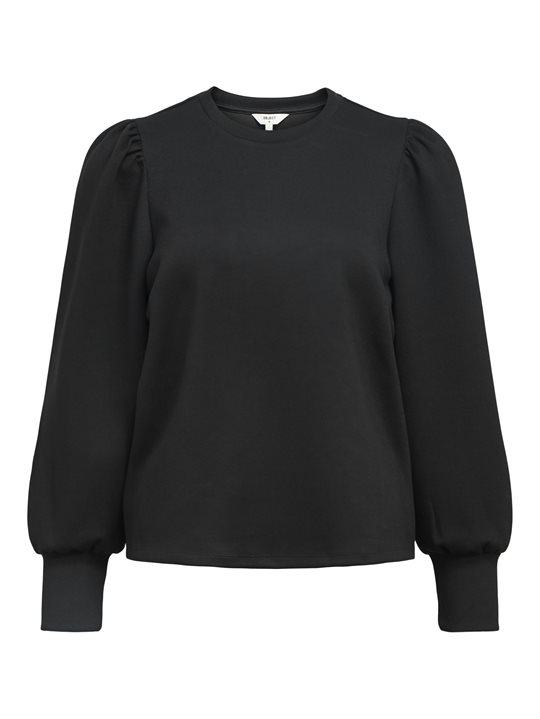 Object - Andrea Ls O-Neck Top - Black